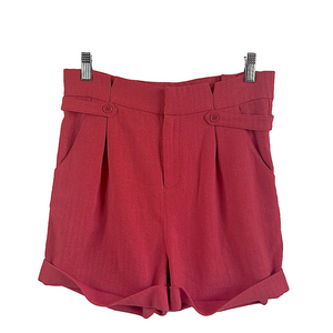 LADAKH High-Rise Herringbone Shorts